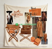 Hermes Throw Blankets